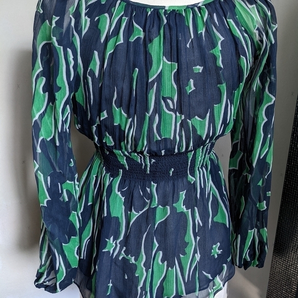 Bcbg Maxazria 100% Silk Babydoll Blouse xs - Picture 2 of 14